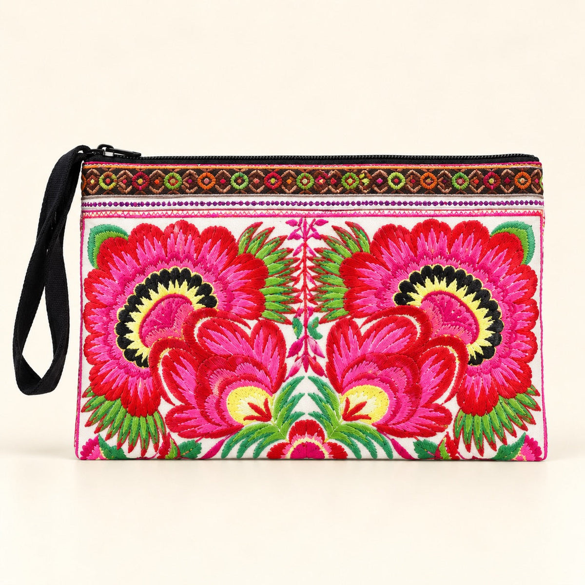 Lumily - Sarita Hmong Embroidered Wristlet - Thailand