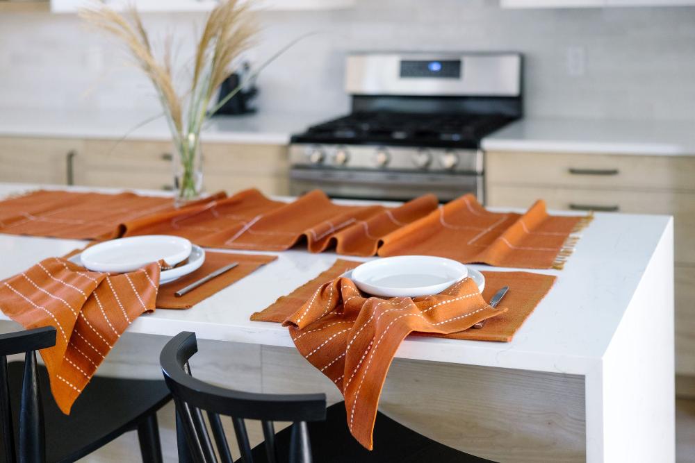Rift Valley Handwoven Ethiopian Cotton Cocktail Napkins | Set of 2