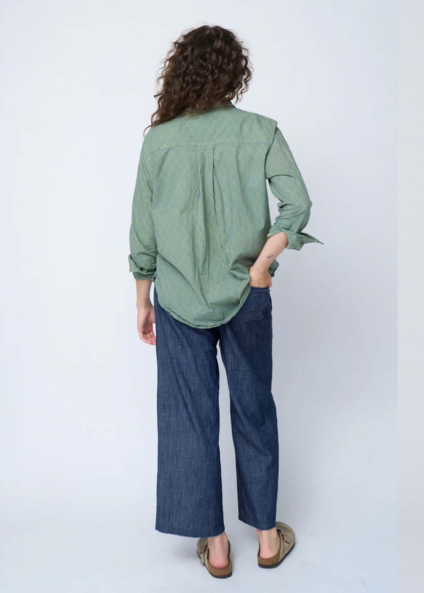 Shore Pant - Chambray Dark Denim Wash