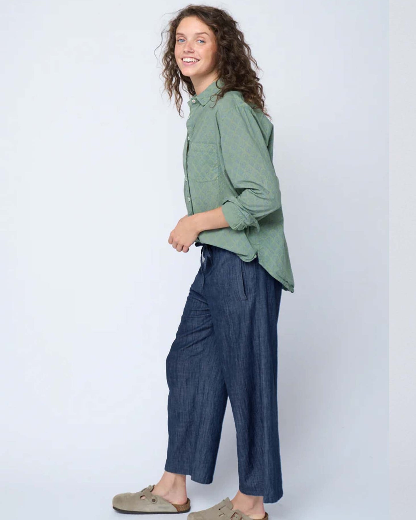 Shore Pant - Chambray Dark Denim Wash