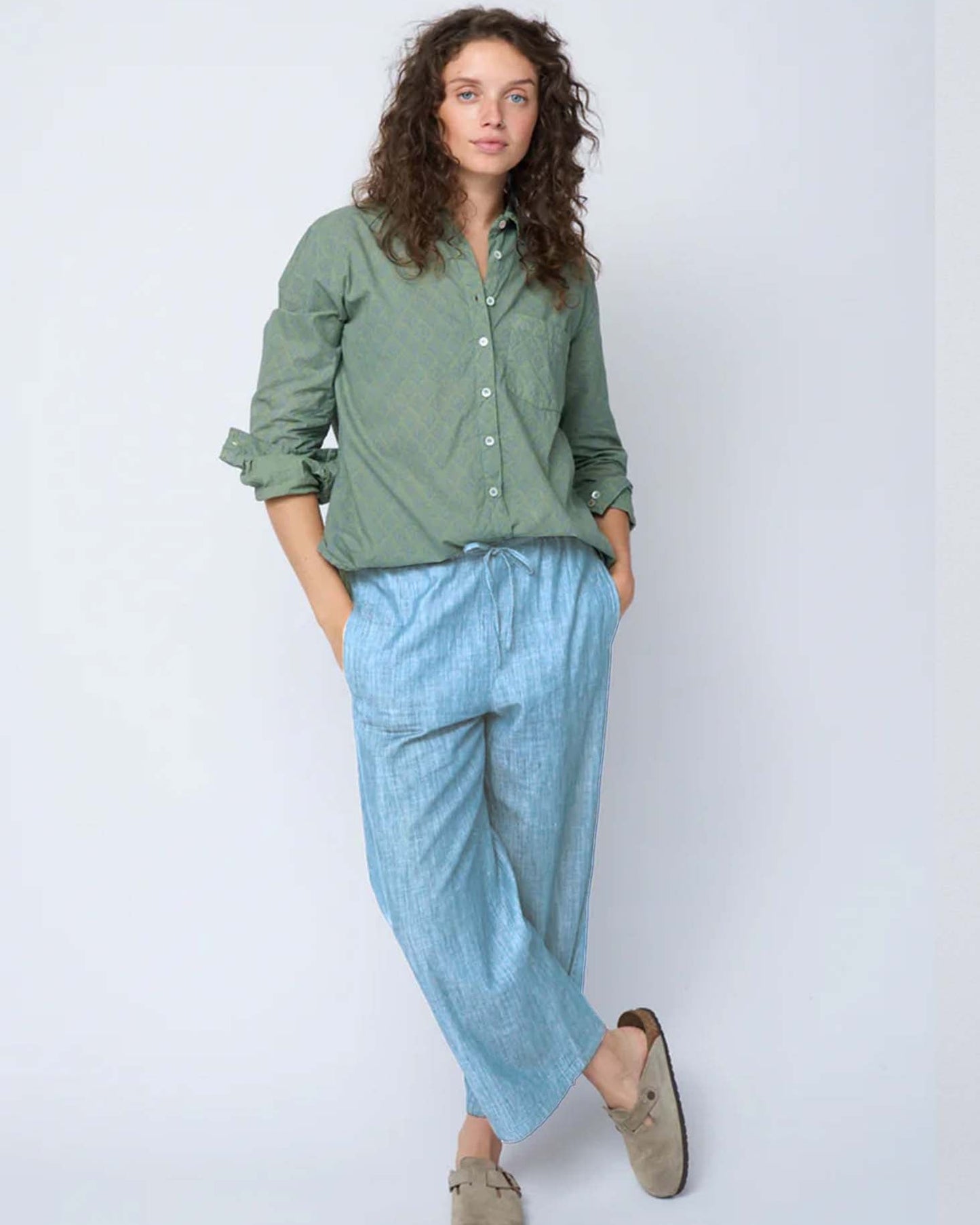 Shore Pant - Chambray Light Wash