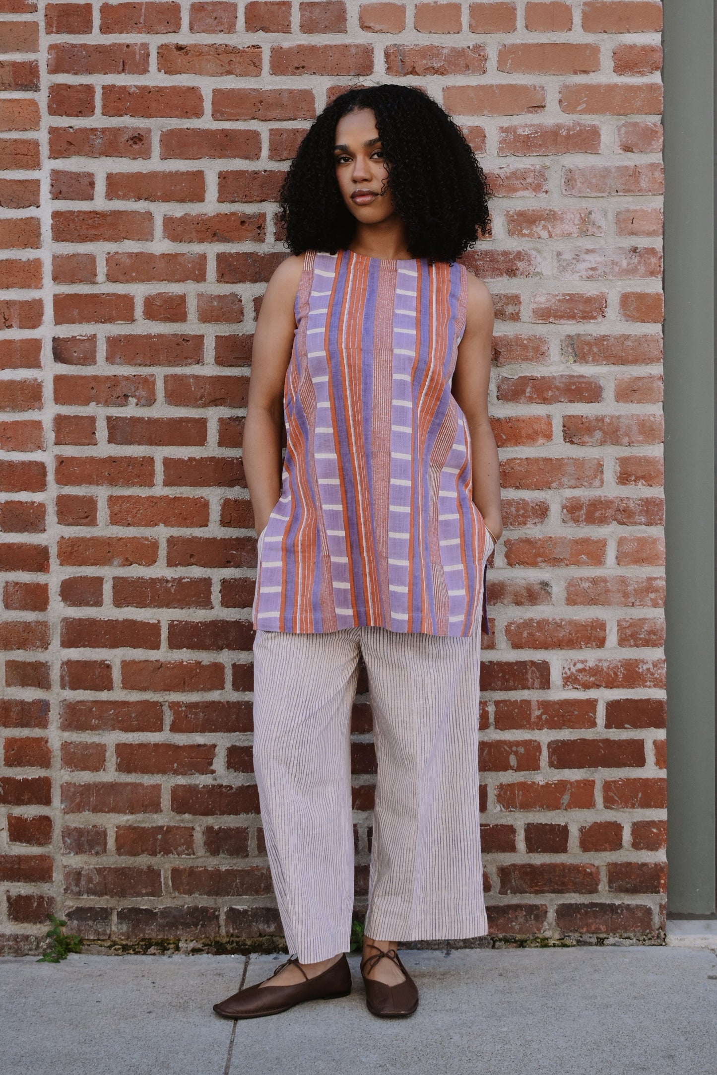 Sadie Sleeveless Top + Cropped Pant Set