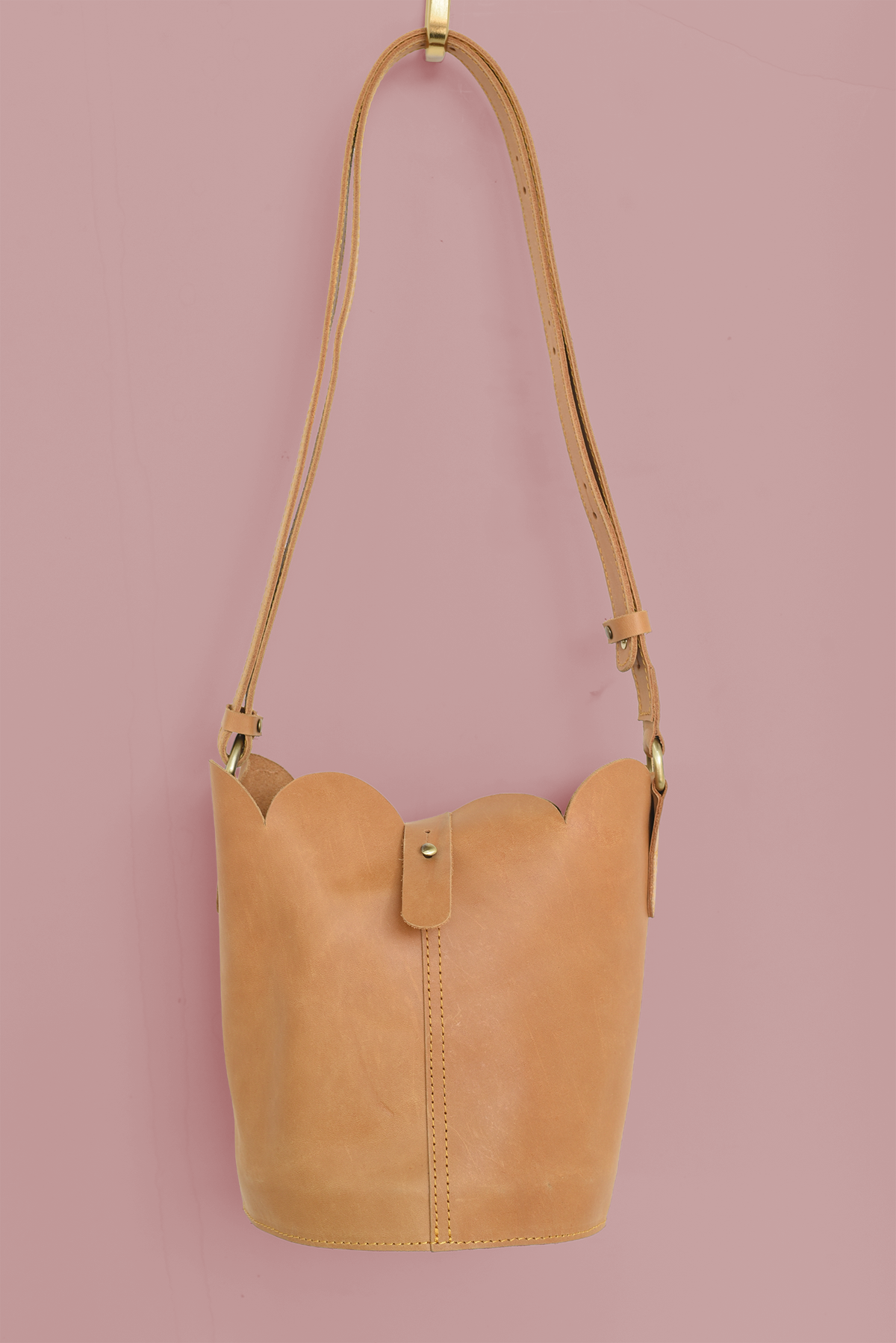 Scalloped Bucket Bag