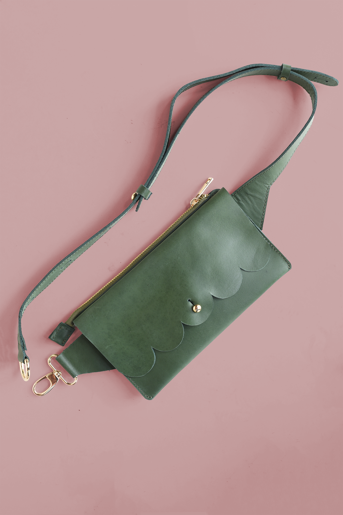 Scalloped Sling Bag