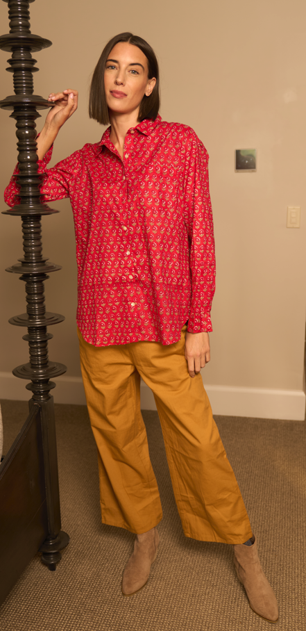 Good Boyfriend Shirt - Emory Floral Clay