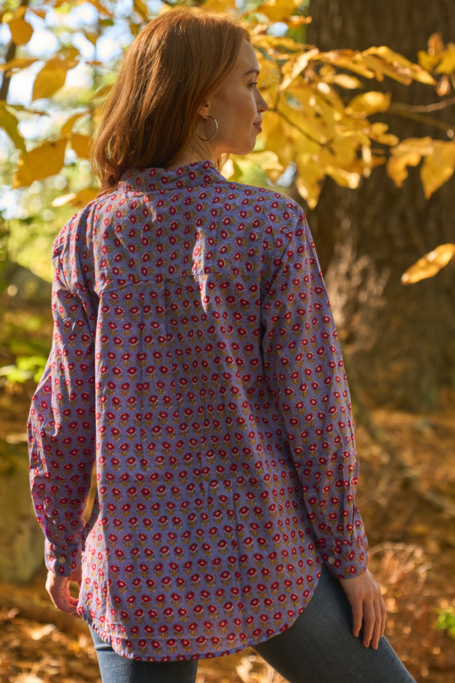 Good Boyfriend Shirt - Emory Floral Sky