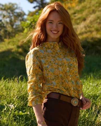Good Boyfriend Shirt - Devon Floral Sunshine