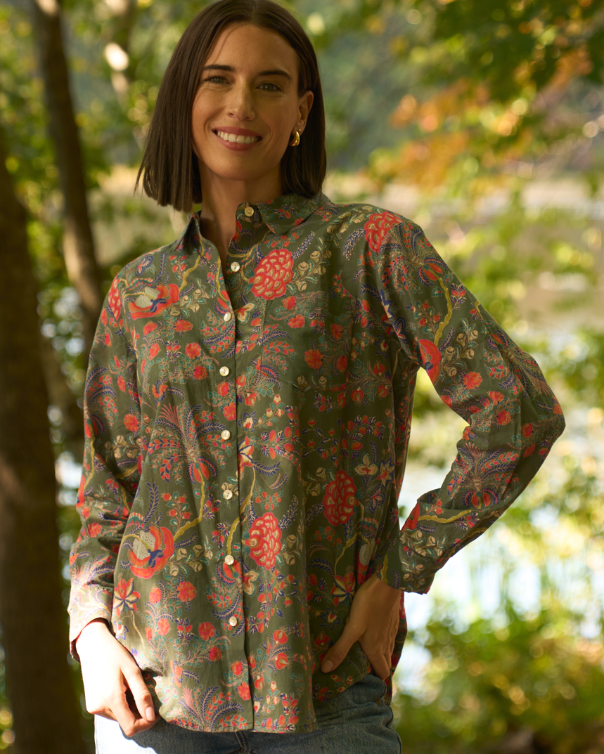 Good Boyfriend Shirt - Vine & Leaf Green