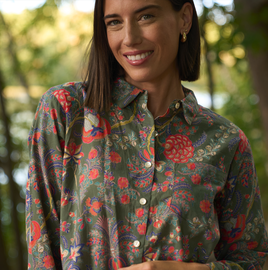 Good Boyfriend Shirt - Vine & Leaf Green