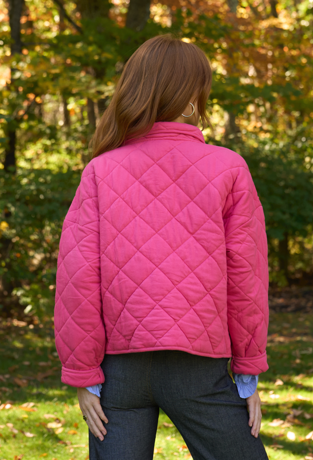 Countryside Quilted Jacket - Neon Pink