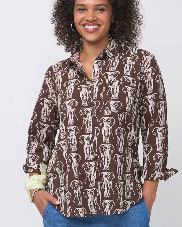 Good Boyfriend Shirt - Elephants Pinecone