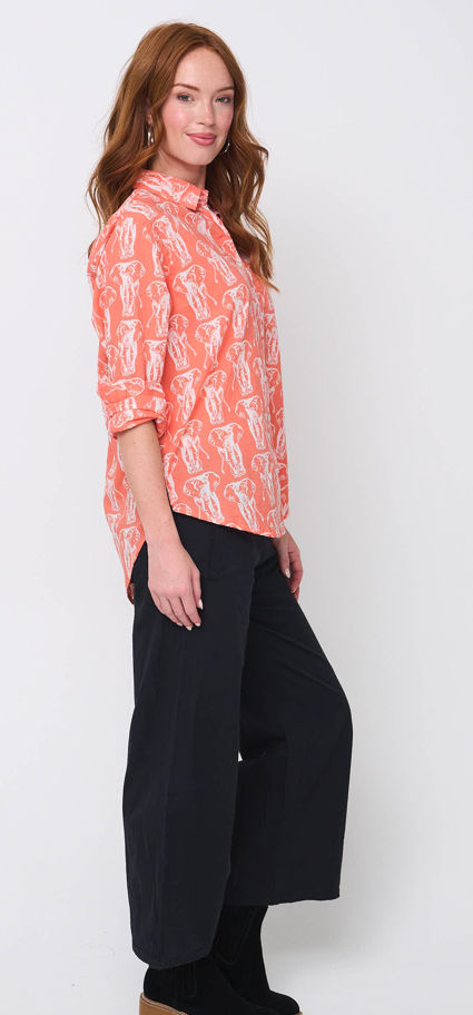 Good Boyfriend Shirt - Elephants Melon