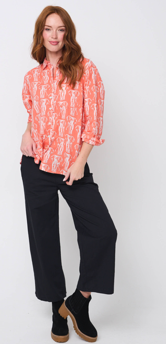 Good Boyfriend Shirt - Elephants Melon