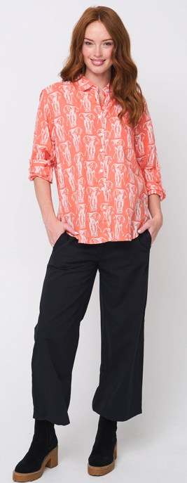 Good Boyfriend Shirt - Elephants Melon