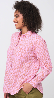 Good Boyfriend Shirt - Sunflower Overdye Tickled Pink