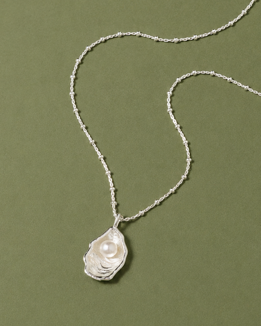 Oyster Necklace - Silver