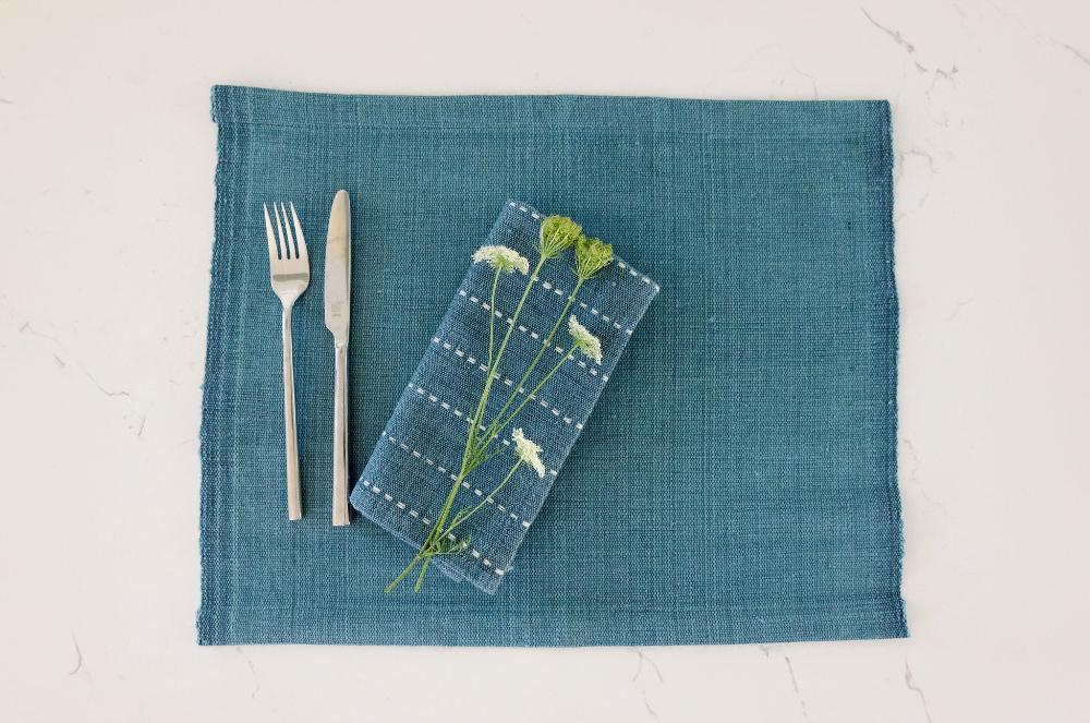 Semien Handwoven Ethiopian Cotton Placemat | Set of 2