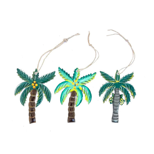 Set of 3 Palm Tree Ornaments