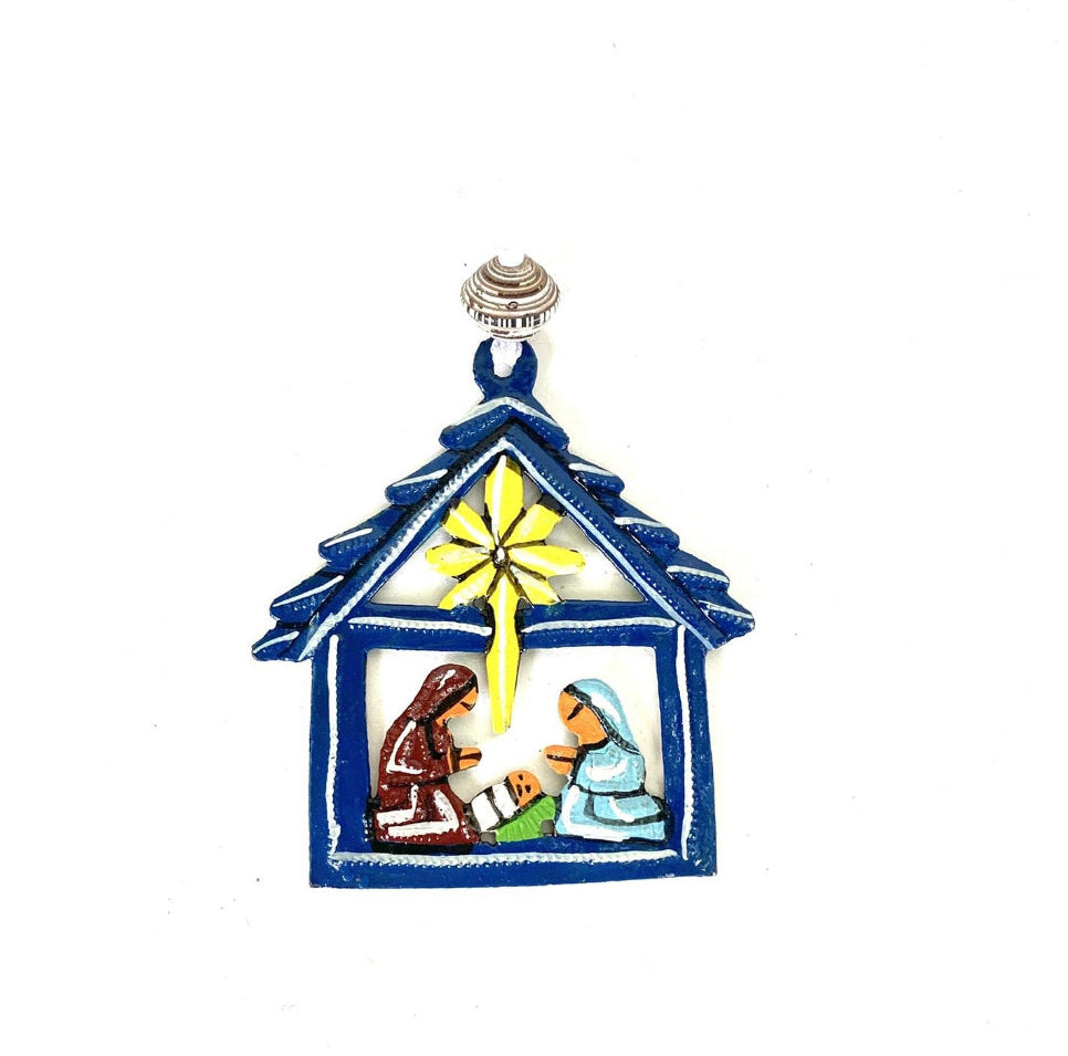 Star Tiny Nativity Ornament — Recycled Steel Drum Haiti | Fair Trade Christmas Gift