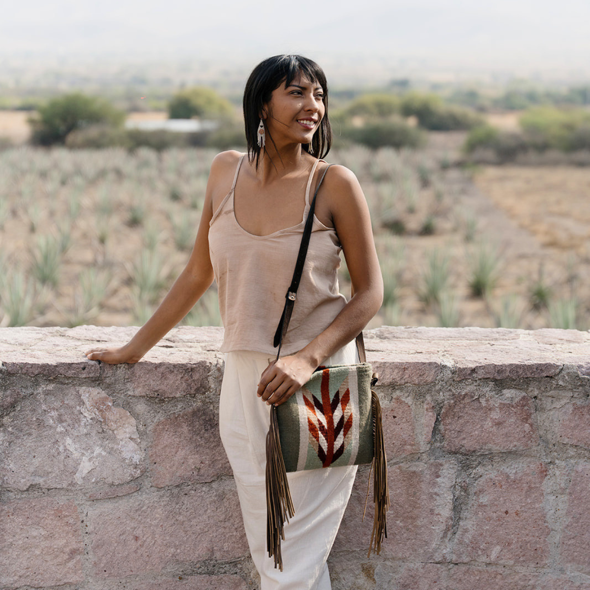 Tierra Verde Fringe Crossbody
