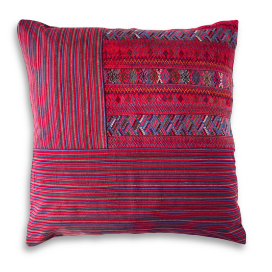 Huipil & Hemp Throw Pillow Cover