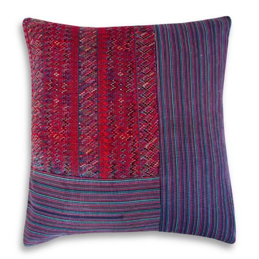 Huipil & Hemp Throw Pillow Cover