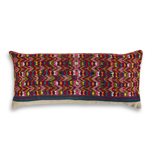 Huipil & Hemp Throw Pillow Cover