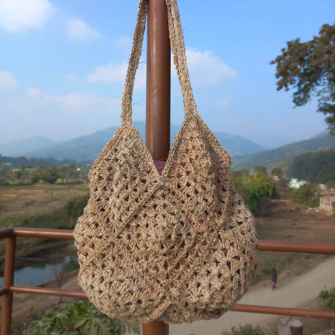 Hemp Crocheted Market Bag