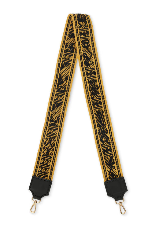 Aztec Strap Yellow+Black - FINAL SALE