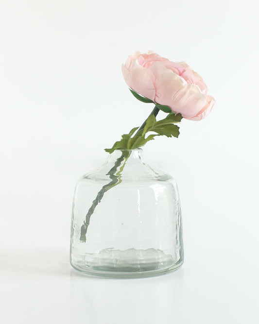 Bella Handblown Hammered Bud Vase