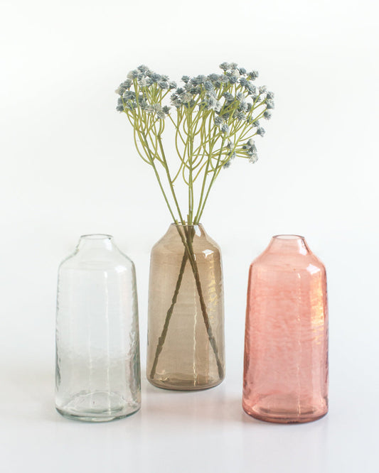 Siena Handblown Hammered Bud Vase
