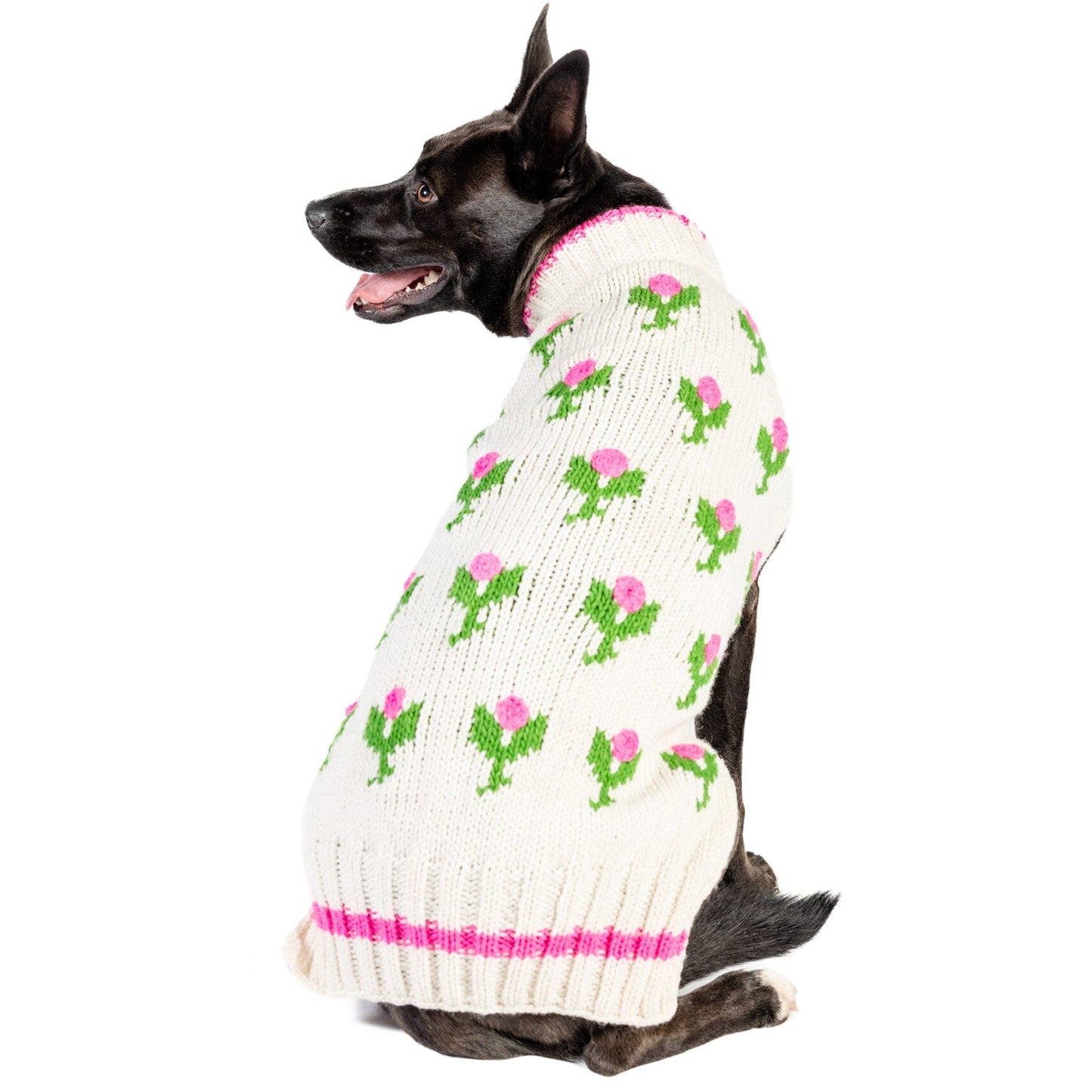 Rose Bud Dog Sweater