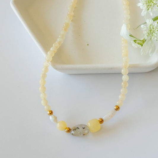 Yellow Cove Gemstone Necklace