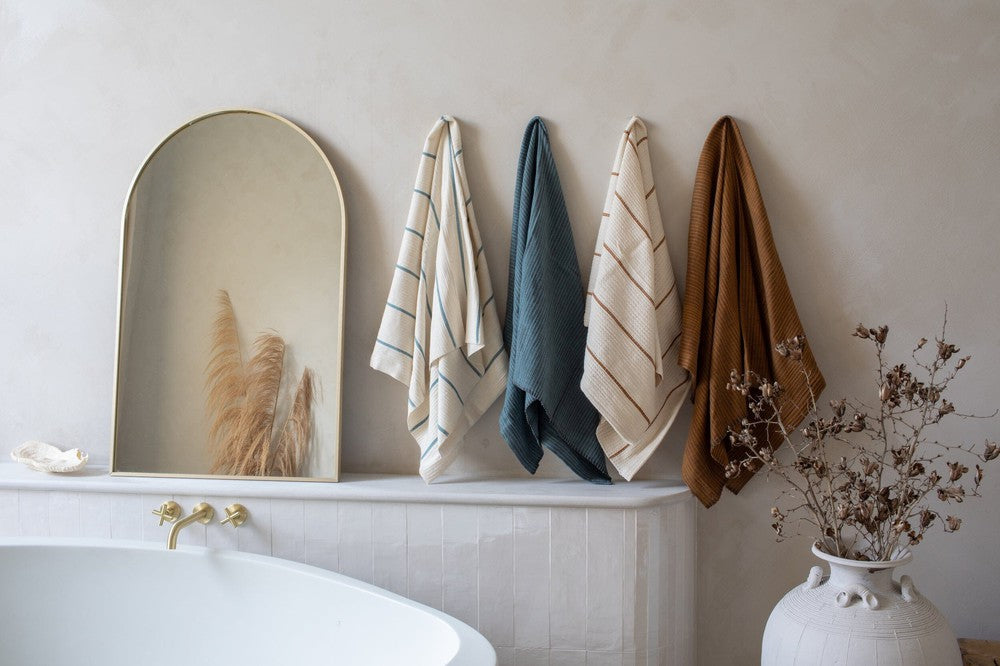 Zarima Handwoven Ethiopian Cotton Waffle Bath Towel