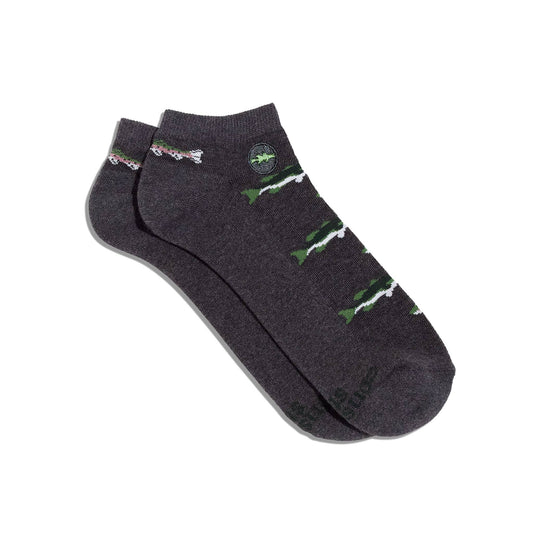 Ankle Socks that Protect National Parks (Gray Fish)