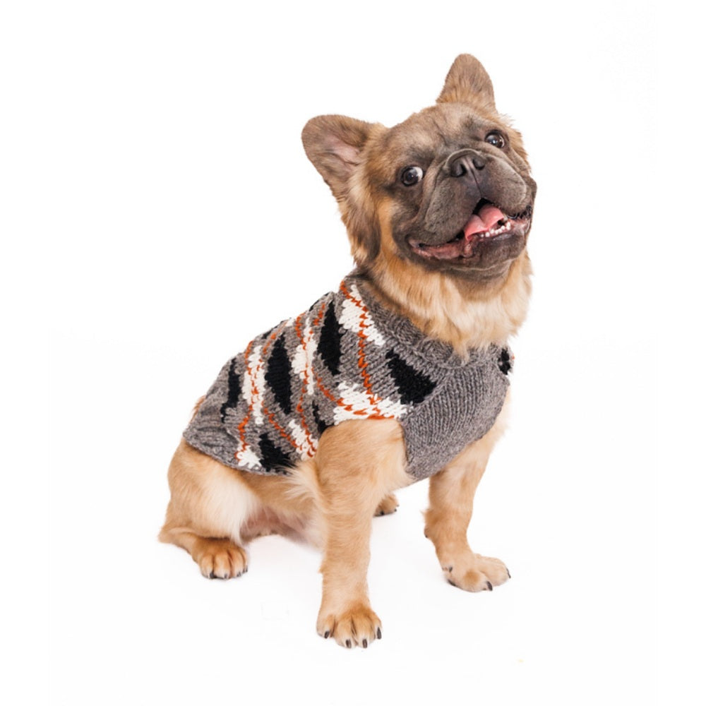 Alpaca Argyle Dog Sweater