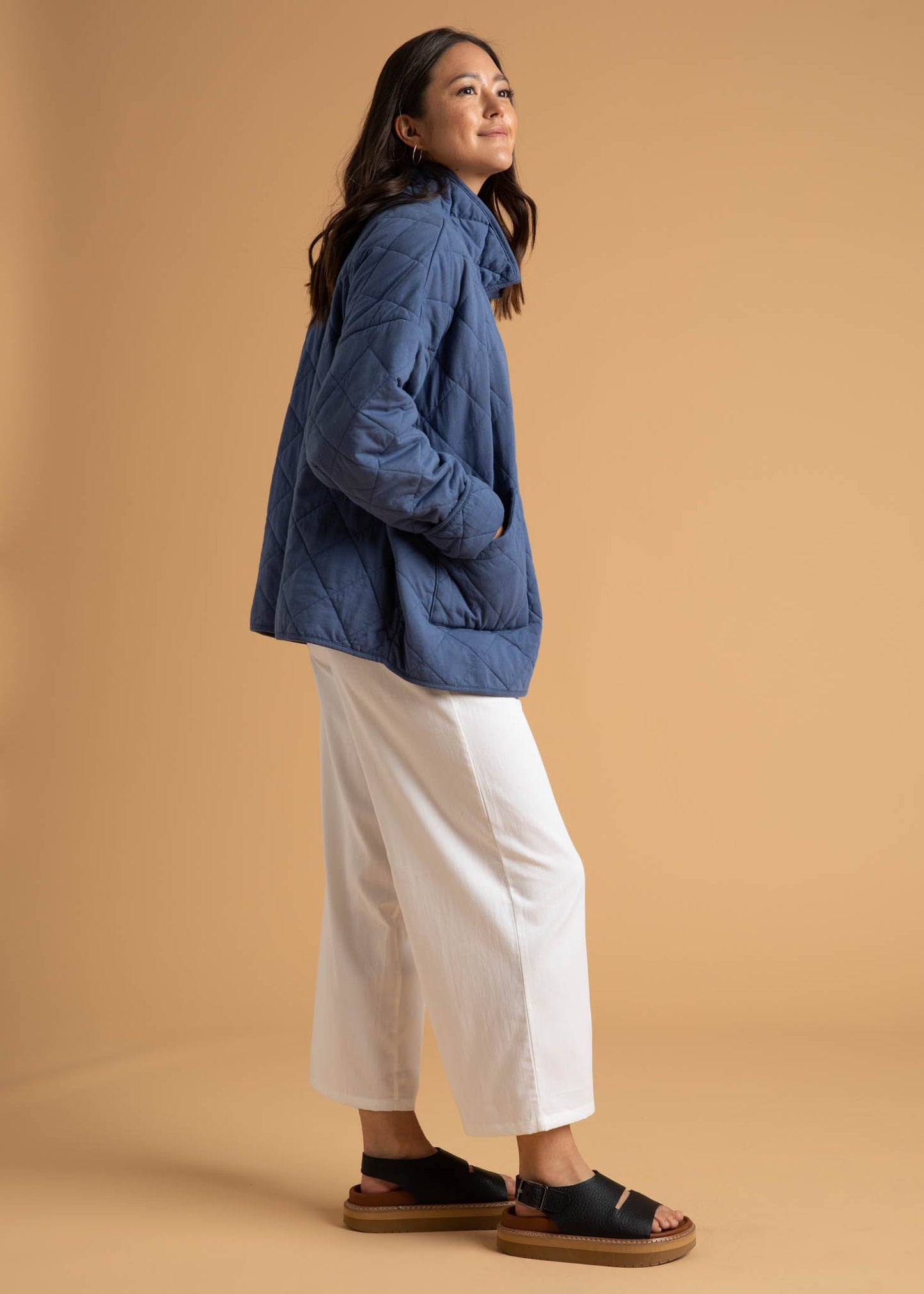 Countryside Quilted Jacket - Inky Blue - FINAL SALE