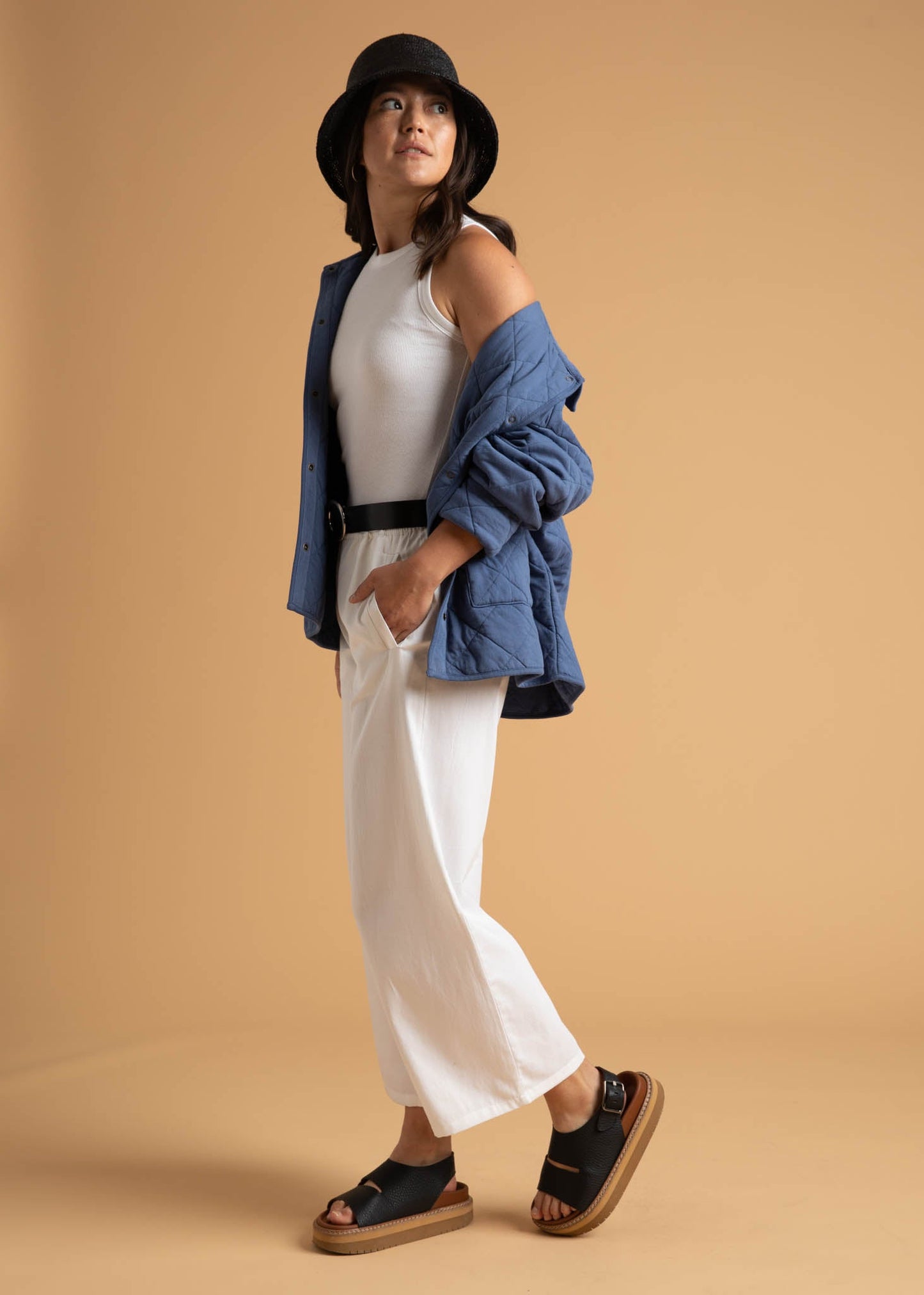 Countryside Quilted Jacket - Inky Blue - FINAL SALE