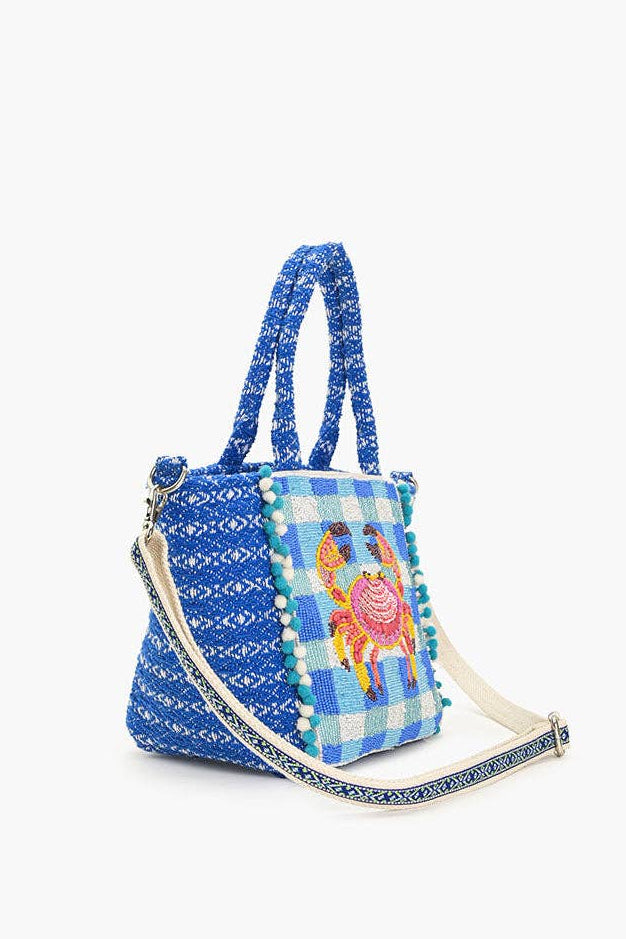 Crab It Beaded Midi Bag