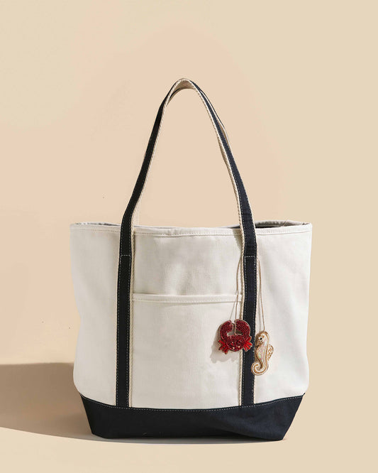Bourne Beach Tote with Seaside Bag Charm