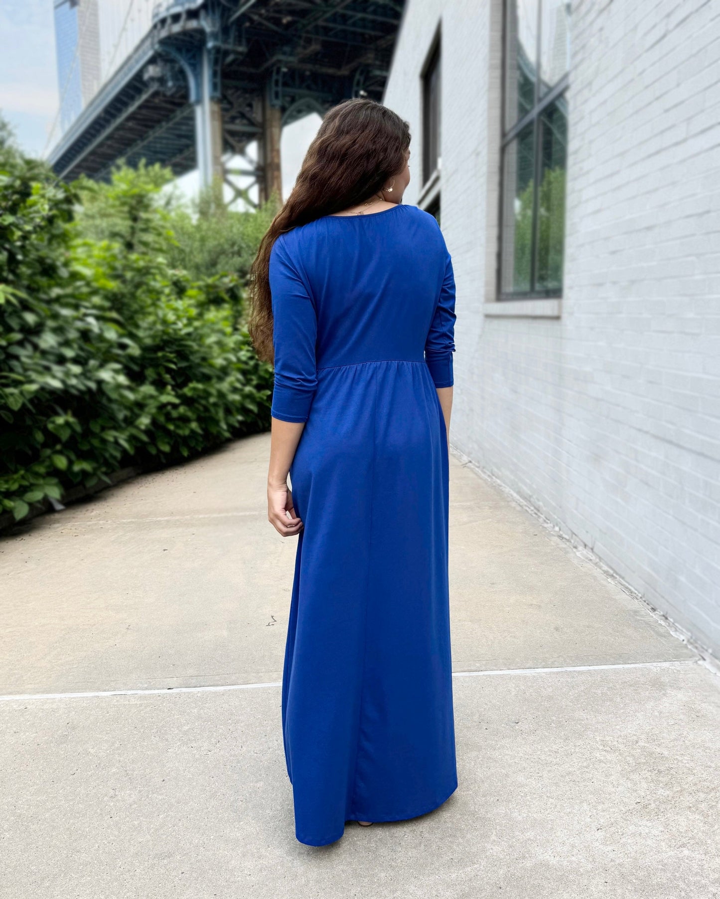 BRIE Maxi Dress in Cobalt Blue