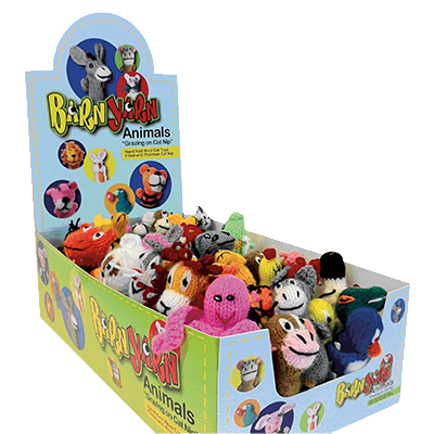 Barn Yarn Animals - Catnip Cat Toys - 50 Piece Pack
