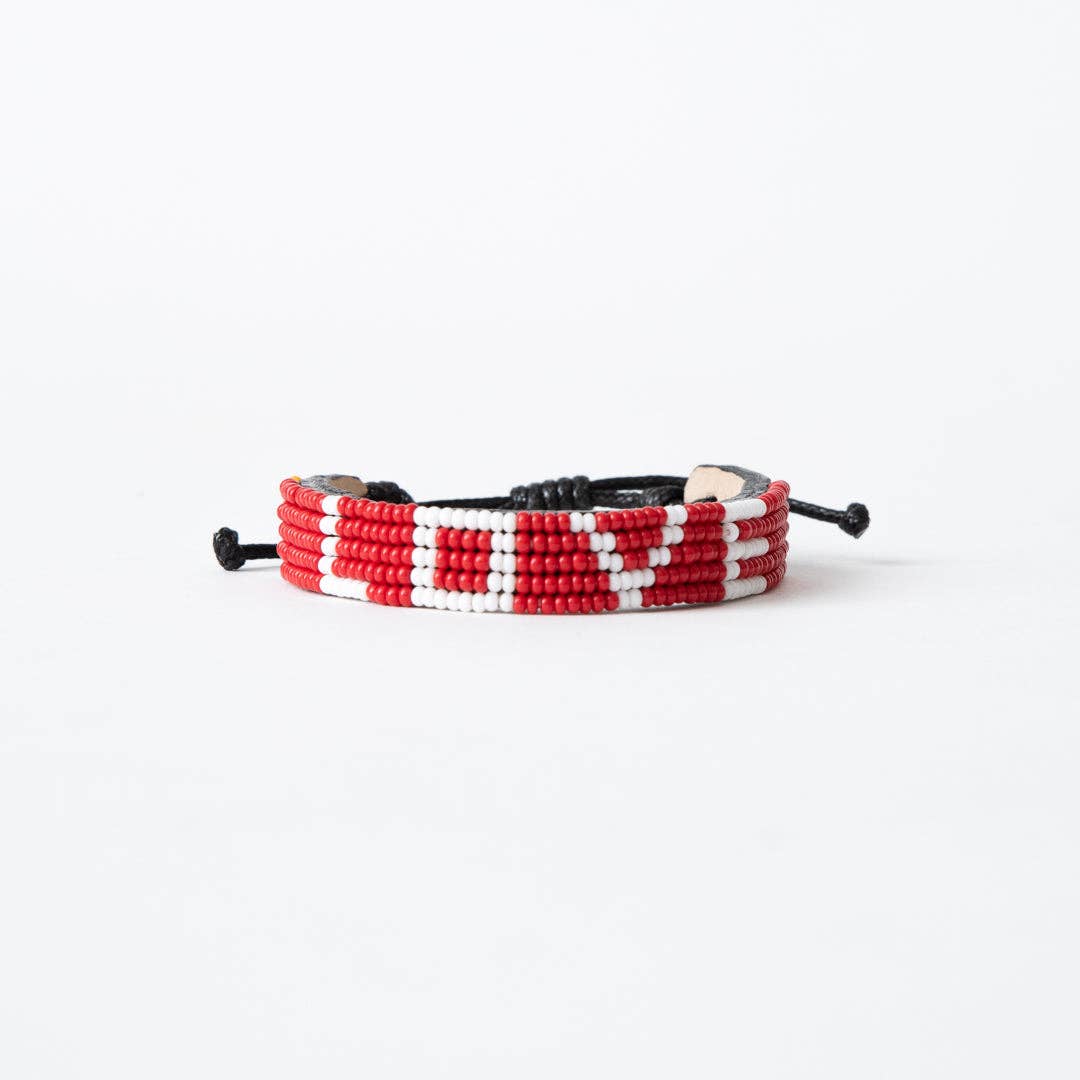 LOVE Bracelet - Red/White