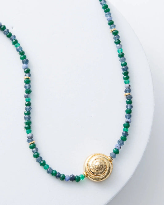 Casted Snail Agate Necklace