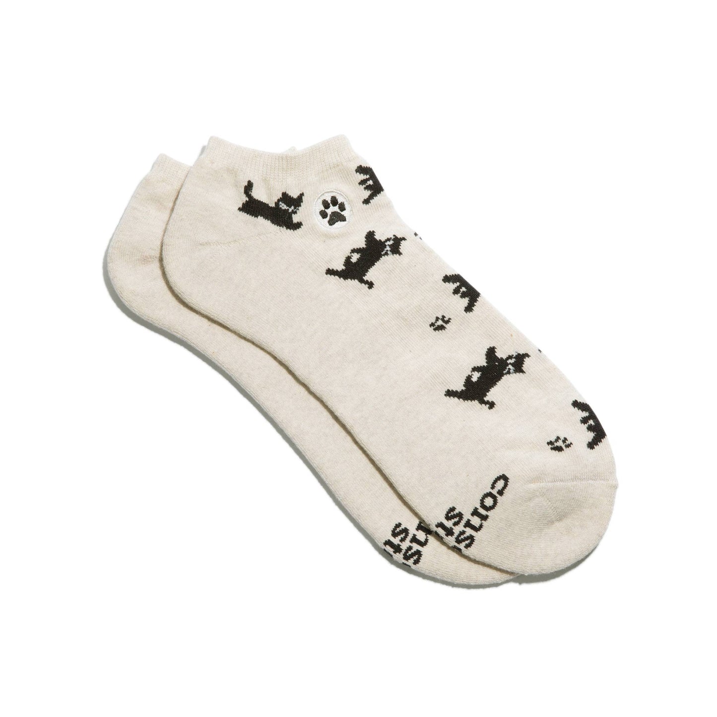 Ankle Socks that Save Cats | Beige - Gifts for Cat Lovers