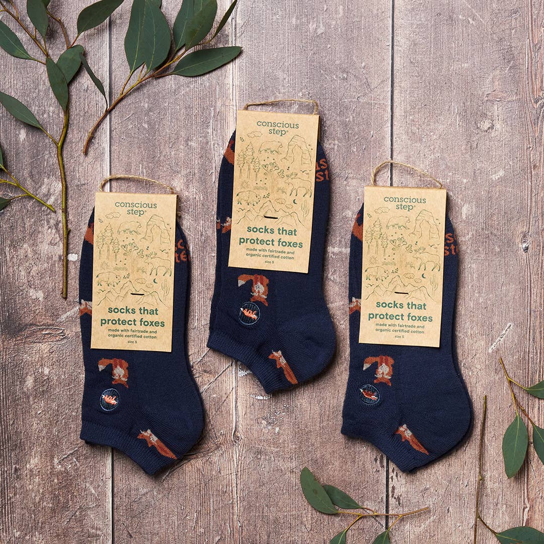 Ankle Socks that Protect Foxes | Gifts for Nature Lovers