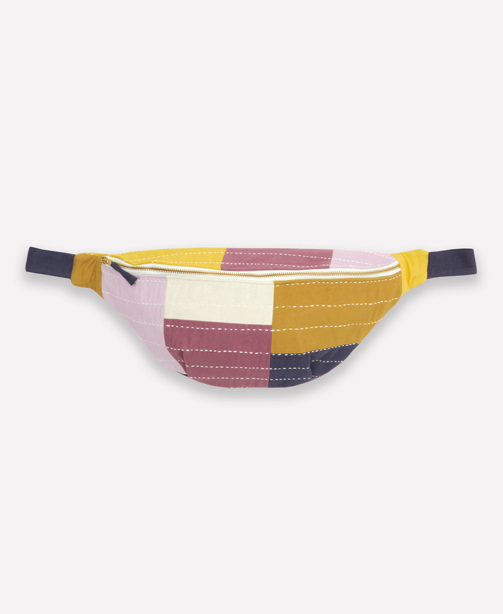 Checkered Sling Bag - Lilac