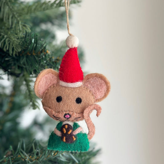 Christmas Cookie Mouse Ornament