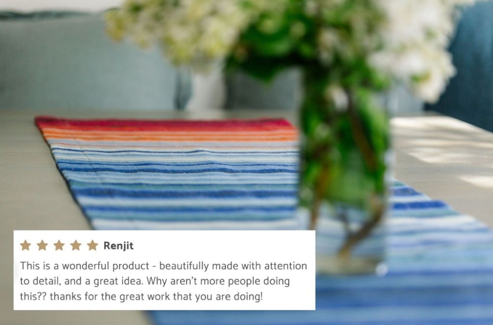 Climate Warming Ethiopian Handwoven Table Runner