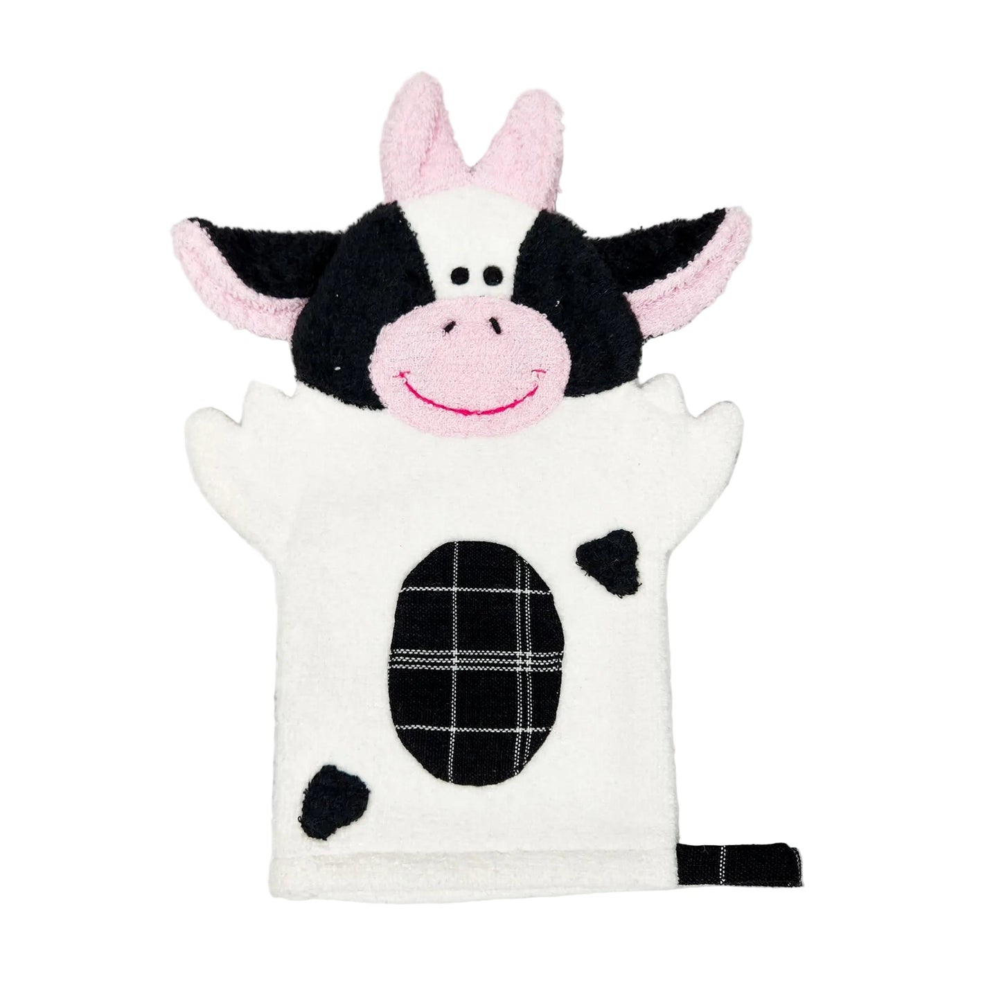 Cow Puppet Washcloth
